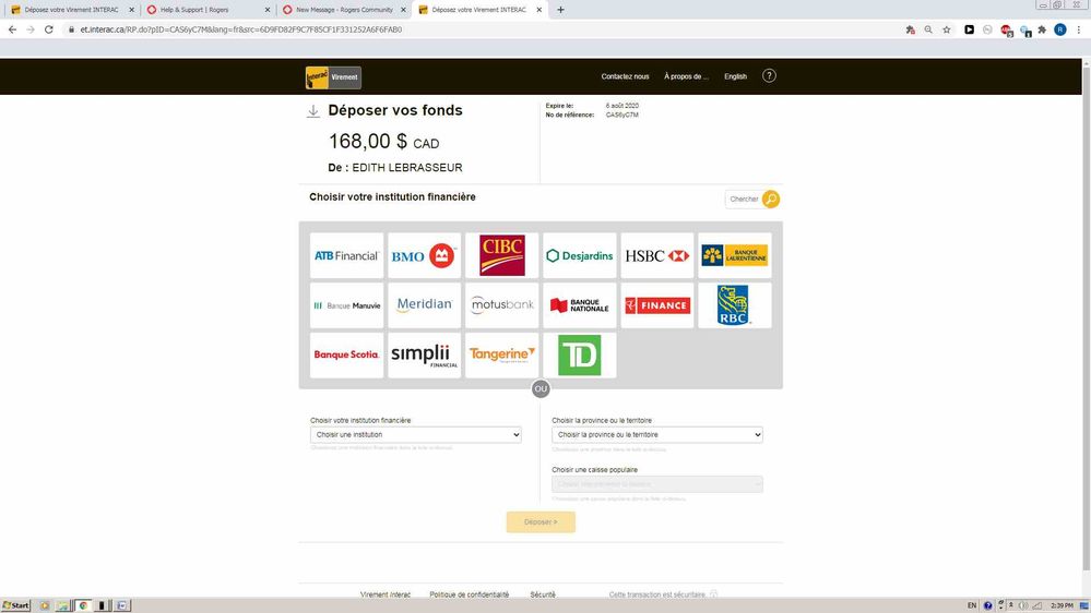 Interac e-Transfer scam