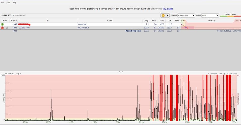 Before and during the storm. One moment video calls are fine, another moment my calls are reduced to dust.