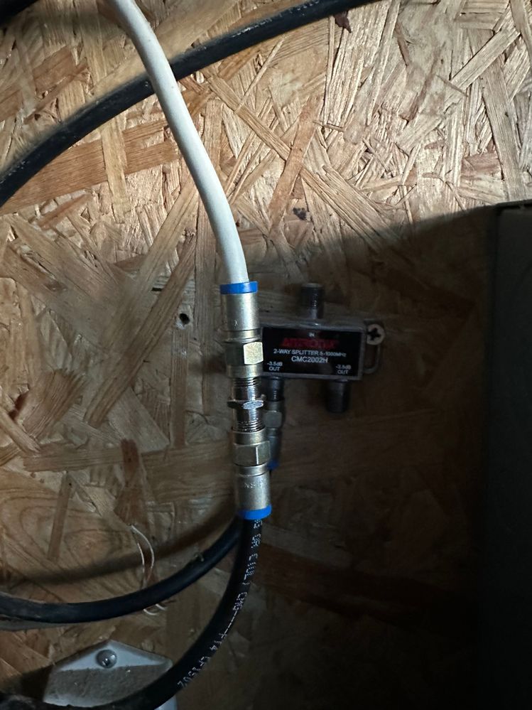 Rogers directly connected to basement coax